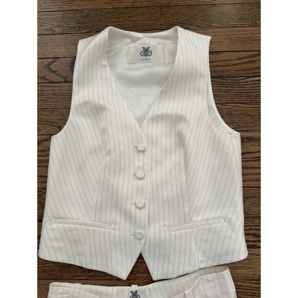 DMN Paris 2 Piece Suit Vest and Pants Size XS 34 - Picture 4 of 8